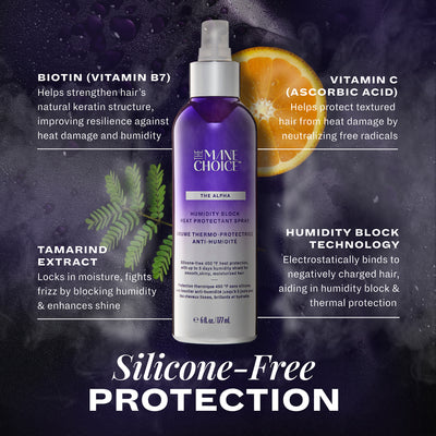 The Alpha Humidity Block Silicone Free Heat Protectant Spray – The Mane ...