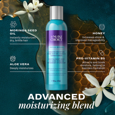 Tropical Moringa Sweet Oil & Honey Endless Moisture Rinse Out or Leave-In Conditioner