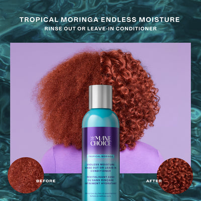 Tropical Moringa Sweet Oil & Honey Endless Moisture Rinse Out or Leave-In Conditioner