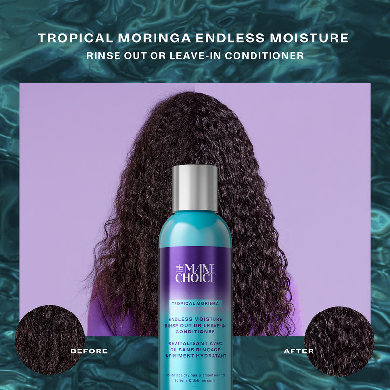 Tropical Moringa Sweet Oil & Honey Endless Moisture Rinse Out or Leave-In Conditioner