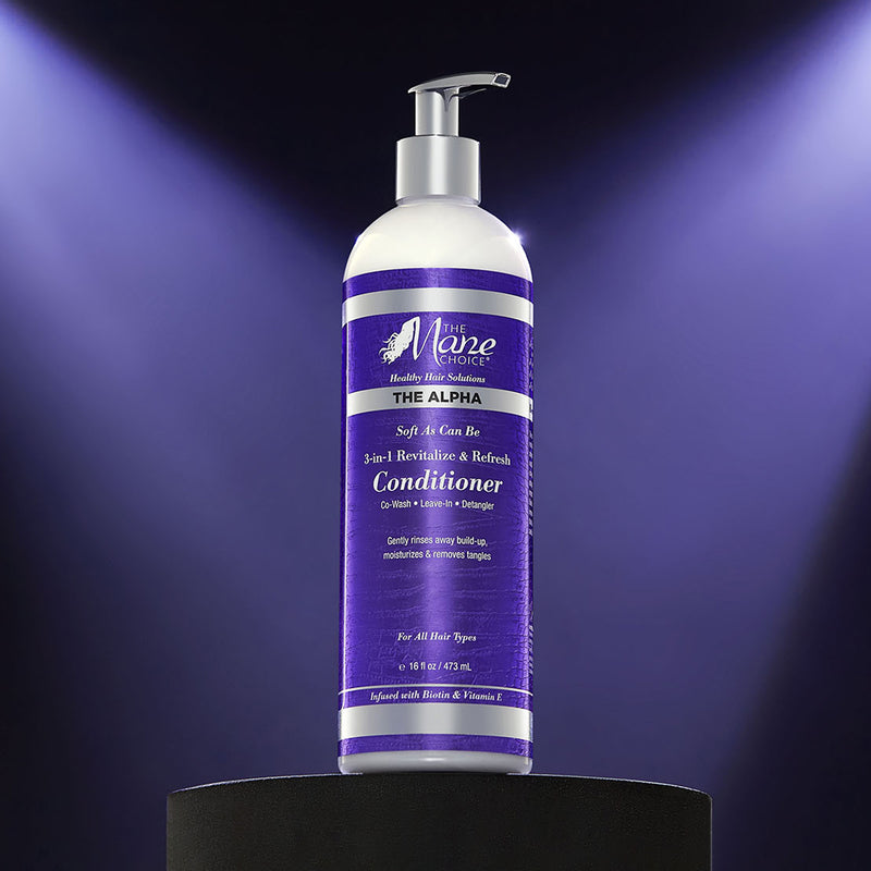 The Alpha Soft As Can Be Revitalize & Refresh 3-in-1 Co-Wash, Leave In, Detangler