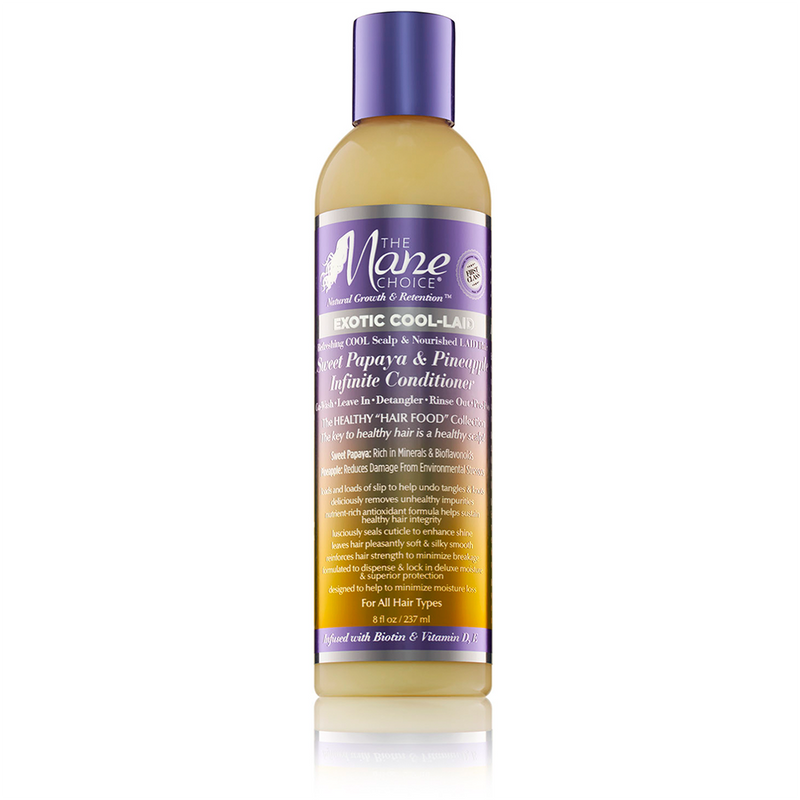 Exotic Cool Laid Sweet Papaya & Pineapple Infinite Conditioner | Pre-Poo, Rinse Out, Leave-In, Co-Wash, Detangler